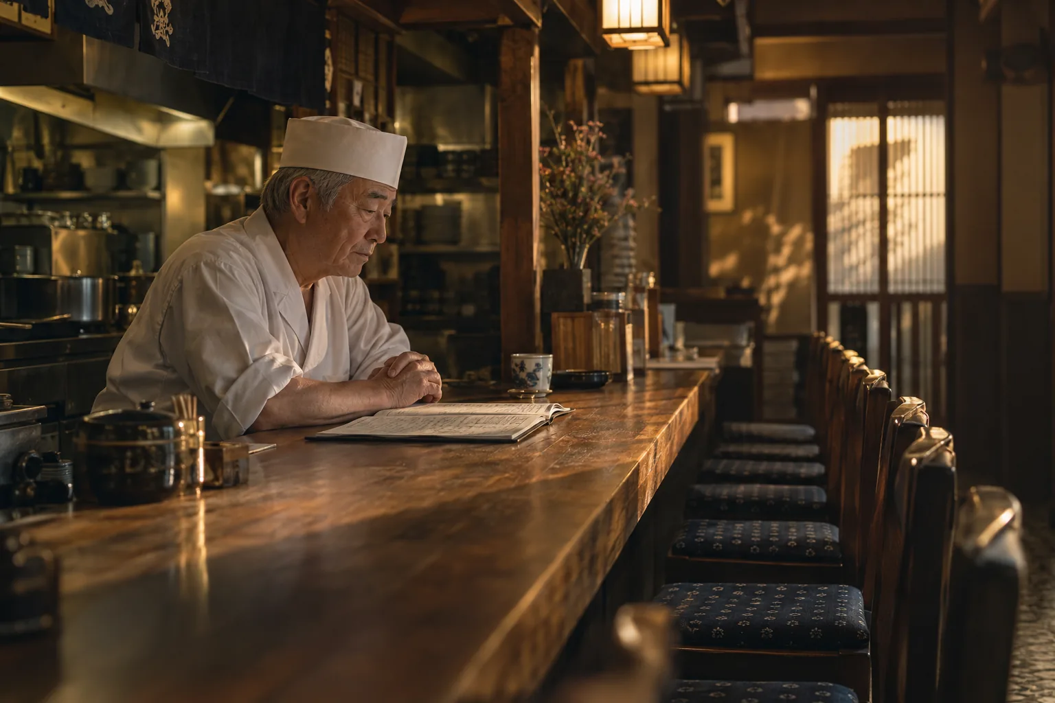 店の将来を考える飲食店店主
